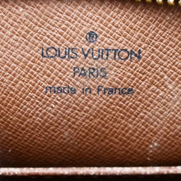 Auth LOUIS VUITTON Logo Drouot Shoulder Bag Monogram Leather Brown - Picture 5 of 16